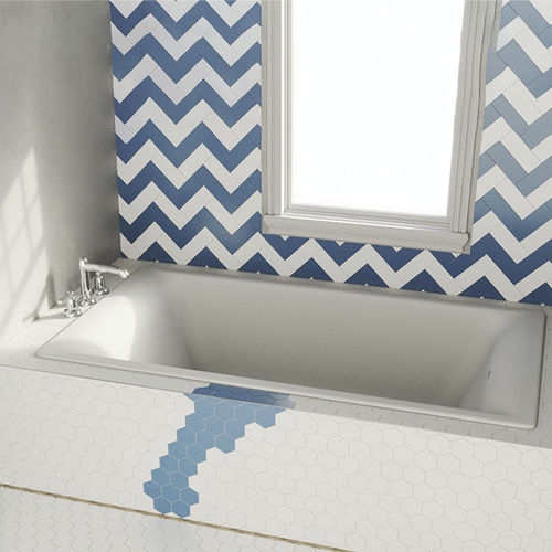 Vasca da bagno in quarzo - EDWARD - Dado Creations Pty (LTD) - contemporanea / bianca