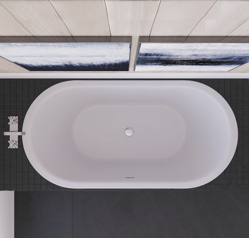 Vasca da bagno ovale - CONRAD 1800 - Dado Creations Pty (LTD) - da incasso / per ambiente abitativo / in Solid Surface