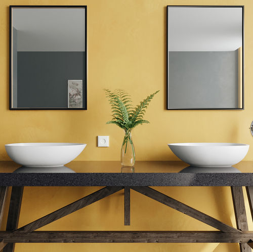 Lavabo da appoggio - ELAINE - Dado Creations Pty (LTD) - in Solid Surface / ghisa minerale / senza foro