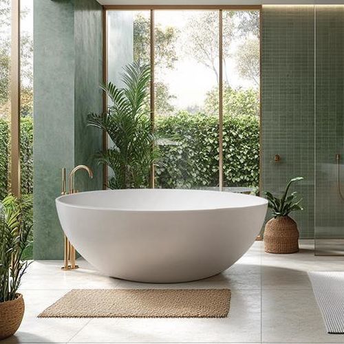 Vasca da bagno rotonda - SBM148 - Dado Creations Pty (LTD) - da appoggio / in quarzo composito / contemporanea