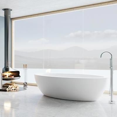 Vasca da bagno in quarzo composito - SBM071 - Dado Creations Pty (LTD) - colore personalizzabile