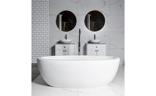 Vasca da bagno da appoggio - Angela - Dado Creations Pty (LTD) - in quarzo composito / blu / multicolore