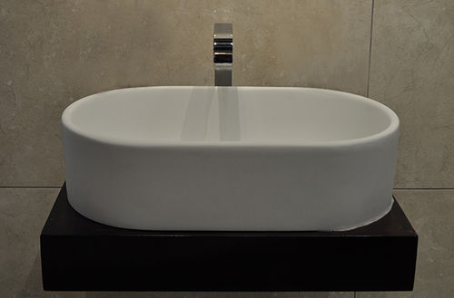 Lavabo da appoggio - OLIVIA - Dado Creations Pty (LTD) - in pietra / ovale / contemporaneo