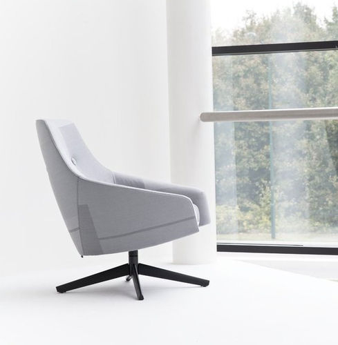 Poltrona contemporanea - PUK LOW - MONTIS - in tessuto / in metallo / in legno