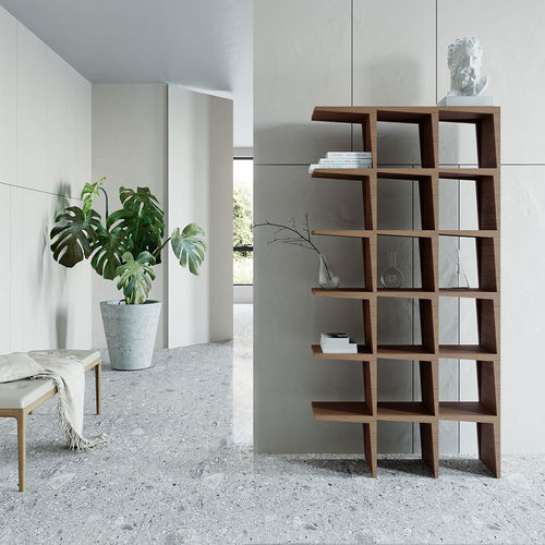 Scaffale contemporaneo - Kant - MORELATO - in frassino / bianco / grigio