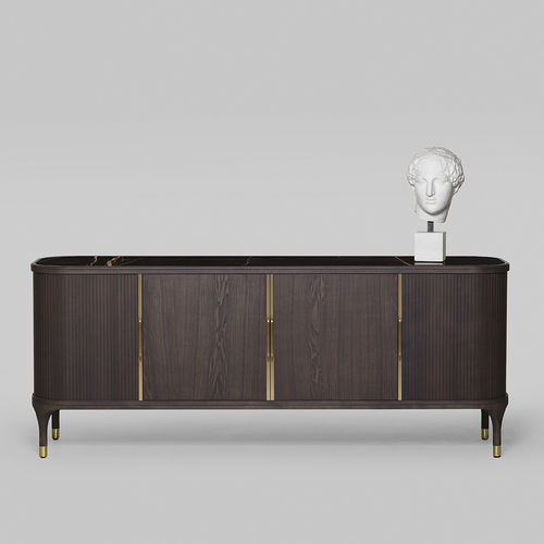 Credenza contemporanea - Joyce - MORELATO - in ottone / in ceramica / in frassino