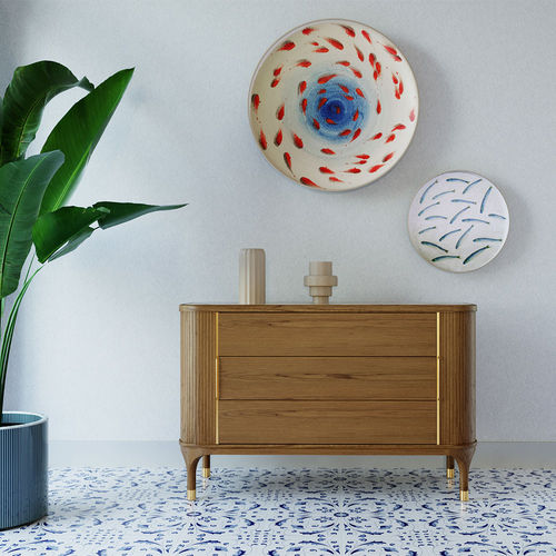 Cassettone contemporaneo - Joyce - MORELATO - in ottone / in ceramica / in legno massiccio
