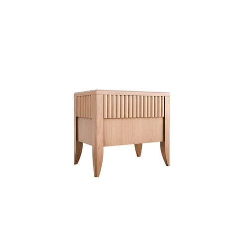 Comodino contemporaneo - Rulman - MORELATO - in ciliegio / con supporto in legno di ciliegio / rettangolare