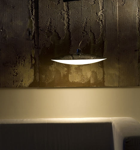Lampada a sospensione - EXTRA - PRANDINA - in metallo cromato / in Pyrex® / contemporanea