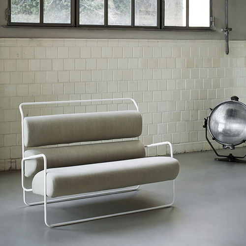 Divano contemporaneo - SANCARLO  - Tacchini - in tessuto / beige / con supporto in metallo