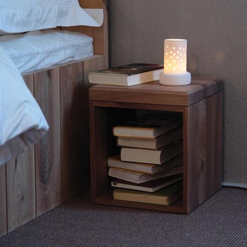 Comodino contemporaneo - EIRIK - Pilat & Pilat - in legno / quadrato / per uso residenziale