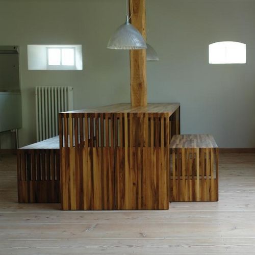Panca contemporanea - BAS  - Pilat & Pilat - in legno