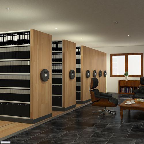 Scaffalatura mobile per ufficio - MOBILE - Provost - per archivio / meccanica / in legno