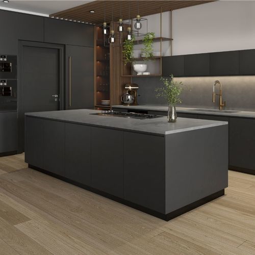 Piano di lavoro in pietra naturale - CENERE - Artesia S.r.l - da cucina / grigio / liscio