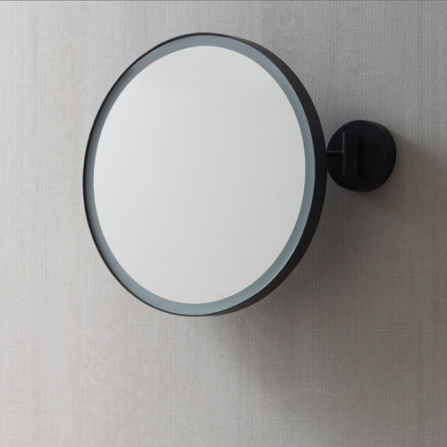 Specchio da bagno a muro - ARCADIA - PLUTO - MATT BLACK - Ceramica Cielo - contemporaneo / rotondo / in metallo