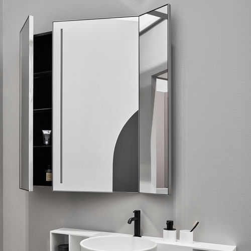 Specchio a muro - ARCADIA - PAN - GLOSS STEEL - Ceramica Cielo - contract / contemporaneo / rettangolare