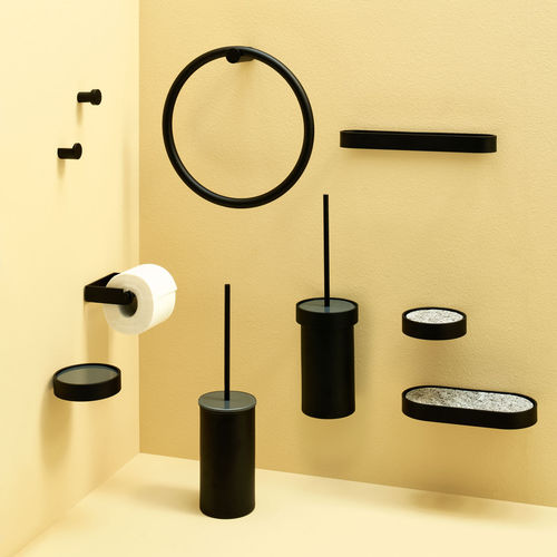 Appendiabiti da parete contemporaneo - ACCESSORI - MATT BLACK - Ceramica Cielo - in metallo / individuale / da bagno