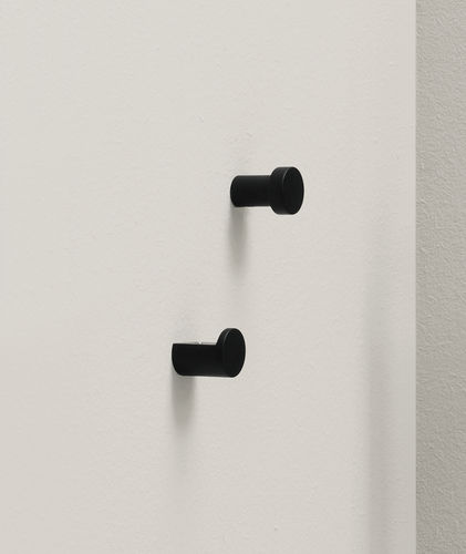 Appendiabiti da parete contemporaneo - ACCESSORI - MATT BLACK - Ceramica Cielo - in metallo / individuale / da bagno
