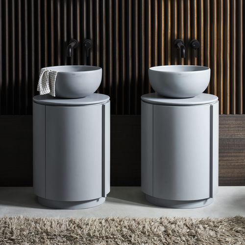 Lavabo da appoggio - ARCADIA - TIBERINO - BRINA - Ceramica Cielo - in ceramica / in legno / personalizzabile