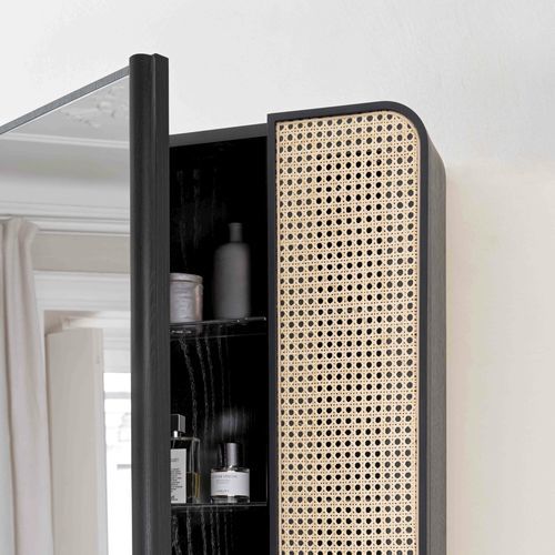 Specchio da bagno a muro - Marcel - Ceramica Cielo - contemporaneo / rettangolare / in legno