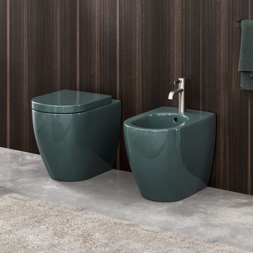 WC da appoggio - SMILE - SMERALDO - Ceramica Cielo - in ceramica / per uso residenziale / allungato