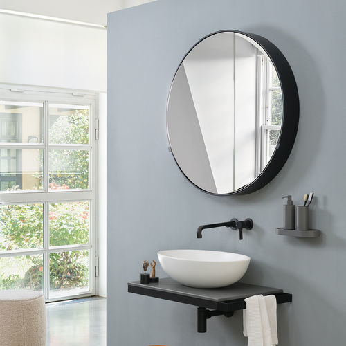 Piano lavabo in metallo - MULTIPLO - TALCO/CEMENTO - Ceramica Cielo - in ceramica / con portasalviette integrato