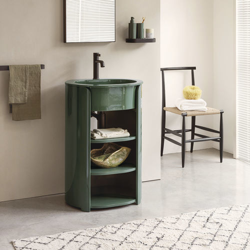 Mobile lavabo da appoggio - TIBERIO - SMERALDO - Ceramica Cielo - in ceramica / contemporaneo / senza ante