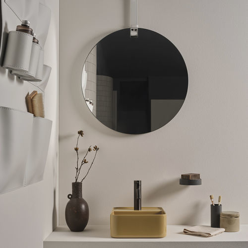 Lavabo da appoggio - LES PETITES - ANEMONE - Ceramica Cielo - in ceramica / quadrato / 1 foro