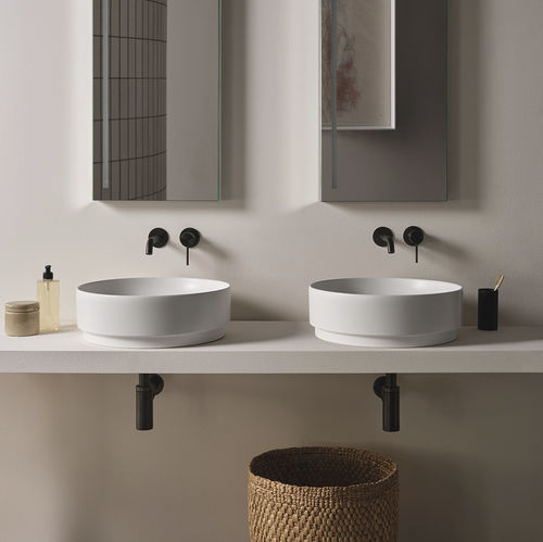 Lavabo da appoggio - MARE - MRLAT - BIANCO - Ceramica Cielo - in ceramica / rotondo / senza foro