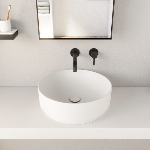 Lavabo da appoggio - MARE - MRLAT - TALCO - Ceramica Cielo - in ceramica / finitura opaca / rotondo