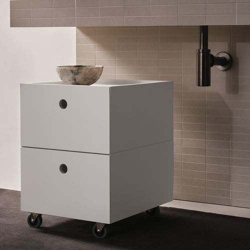 Mobile basso da bagno - LUISA - TALCO - Ceramica Cielo - da appoggio