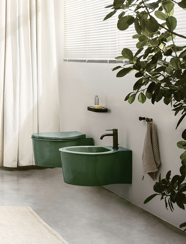 WC sospeso - CATINO - SMERALDO - Ceramica Cielo - in ceramica / per uso residenziale / ovale