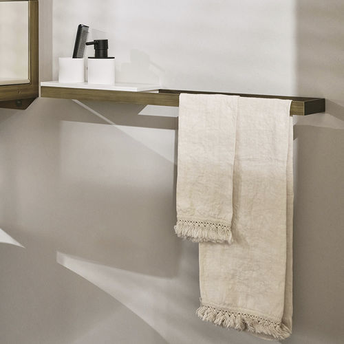 Portasalviette a 1 barra - ACB72 - ACM30 - BRONZO SPAZZOLATO/BIANCO - Ceramica Cielo - da parete / in metallo