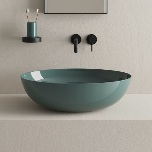 Lavabo da appoggio - Era - Smeraldo - Ceramica Cielo - in ceramica / ovale / senza foro