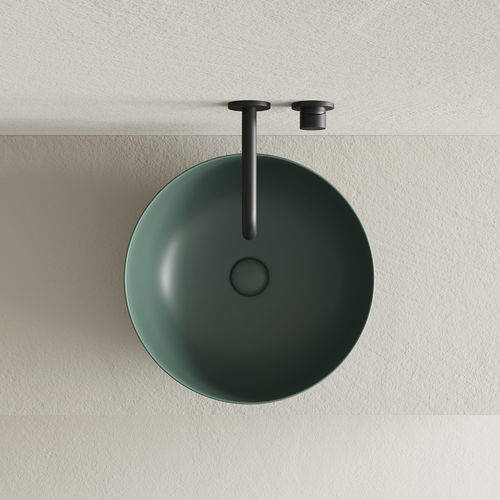 Lavabo da appoggio - Era 45 - Ceramica Cielo - in ceramica / rotondo / senza foro