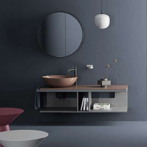 Lavabo da appoggio - Eco - Ceramica Cielo - in ceramica / ovale / senza foro