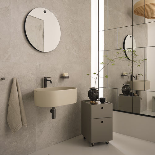 Lavabo sospeso - Otis 359 - Ceramica Cielo - in ceramica / ovale / 1 foro
