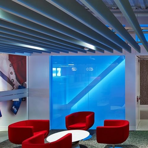 Baffle acustico in alluminio - Luxalon® Sedes - Hunter Douglas Architectural - da soffitto / rettangolare / decorativo