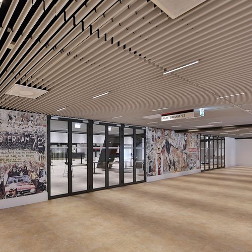 Controsoffitto in alluminio - Luxalon® V100 / V200 Screens - Hunter Douglas Architectural - in pannelli / a doghe / per ufficio