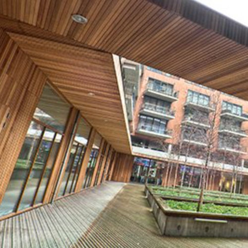 Paramento in legno - Derako® Solid Linear Ext - Hunter Douglas Architectural - da esterno / con clip di fissaggio / contemporaneo