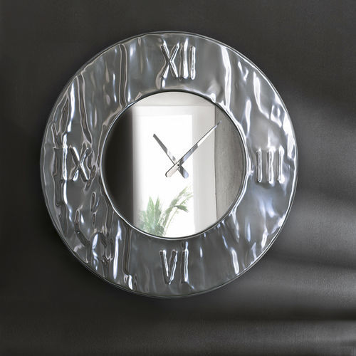 Orologio contemporaneo - MITO - Riflessi - a muro / analogico / in alluminio
