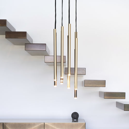 Lampadario contemporaneo - STILO S12 - Riflessi - in metallo verniciato / da 12 lampadine / contract