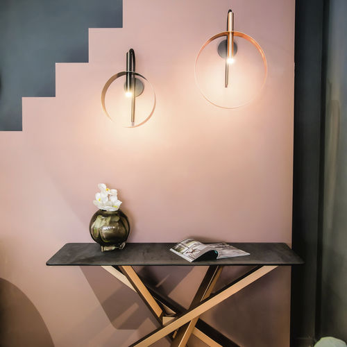 Applique contemporanea - LED LOOP A  - Riflessi - da interno / in metallo verniciato / circolare