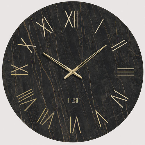 Orologio contemporaneo - PORTOFINO - Riflessi - a muro / analogico / in cromo