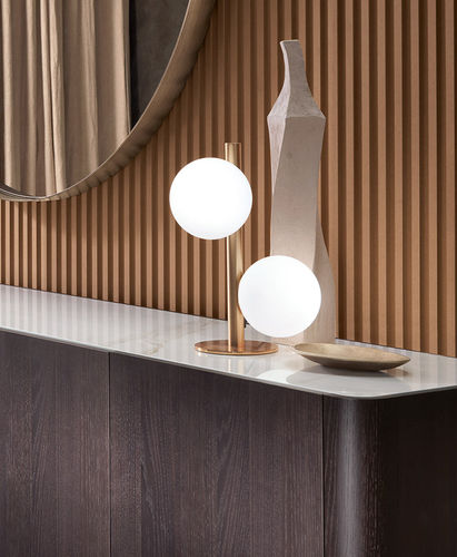 Lampada da tavolo - TWIST T - Riflessi - in metallo / in vetro / contemporanea