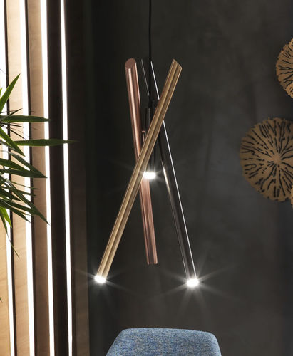 Lampada a sospensione - SHANGAI S3  - Riflessi - in metallo / contemporanea / con cavo