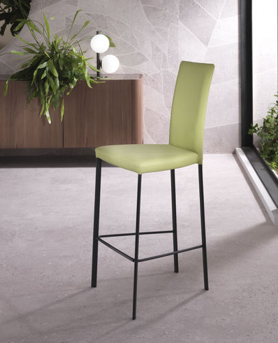 Sedia alta contemporanea - SLIM FLEX - Riflessi - da interno / in tessuto / in pelle
