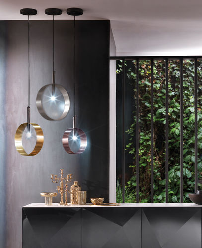 Lampada LED - LED LOOP SS - Riflessi - a sospensione / in metallo verniciato / contemporanea