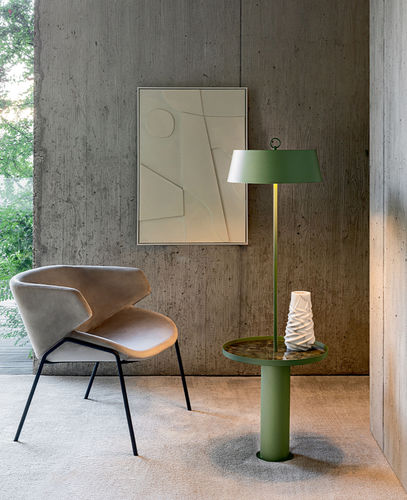 Lampada da terra - TOT&Ograve; PT - Riflessi - in metallo verniciato / contemporanea / senza fili