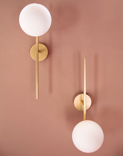 Applique in vetro - MERIDIAN A  - Riflessi - contemporanea / da interno / in metallo verniciato